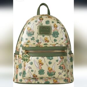 Loungefly Tinker Bell AOP Clover Mini Backpack